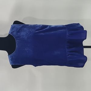 J. Crew Velvet Peplum Tank